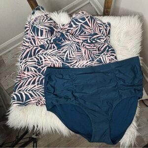 Raisins Curve Tropical Print Swimsuit Set